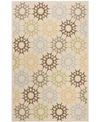 MARTHA STEWART COLLECTION QUILT MSR1843A CREME 8'6" X 11'6" AREA RUG