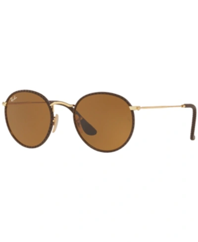 Ray Ban Ray-ban Men's Sunglasses, Rb3475q 50 Round Craft In Brown