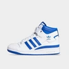 Adidas Originals Adidas Women's Originals Forum Mid Casual Shoes In White/team Royal Blue/white