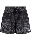 STAMPD BANDANA-PRINT SWIM SHORTS