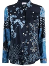 RED VALENTINO FLORAL-PRINT LONG-SLEEVE SHIRT