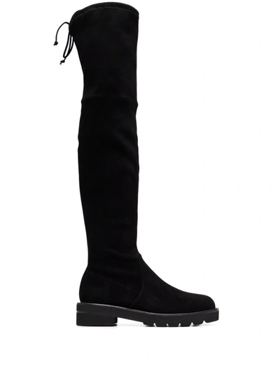 Stuart Weitzman Lowland Boots In Blk