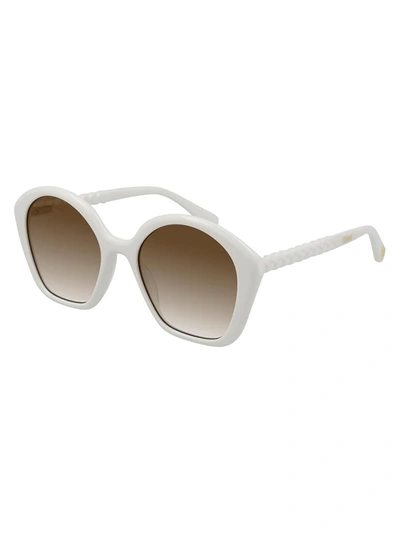 Chloé Cc0001s Sunglasses In Ivory Ivory Brown