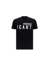 Dsquared2 I Cant Cotton T-shirt In Black