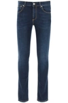 ALEXANDER MCQUEEN JEANS WITH LOGO EMBROIDERY,625681 QRY21 4001