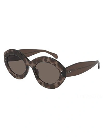 Alaïa Aa0004s Sunglasses In Brown Brown Brown