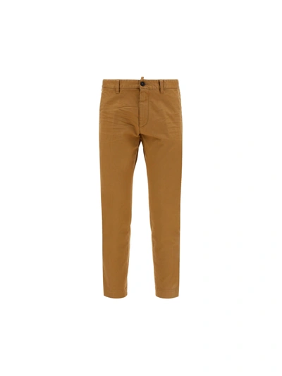 Dsquared2 Brown Cotton Pants