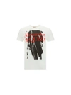 Alexander Mcqueen White Atelier Print T-shirt In White/mix