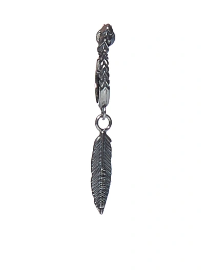 Emanuele Bicocchi Sterling Silver Feather Single Earring