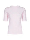 Givenchy Jacquard-knit Sweater In Light Pink