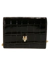 ALEXANDER MCQUEEN SKULL PLAQUE CREDIT CARD HOLDER,632032 1JM0G1000