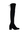 STUART WEITZMAN BOOTS,TIELAND SUEDESTRBLK