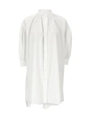 ALEXANDER MCQUEEN TRAPEZE MINI DRESS,665411QAAAD 9000 OPTICAL WHITE