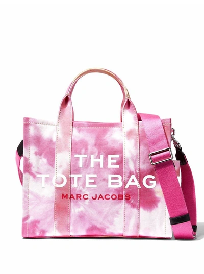 Marc Jacobs The Tote Handbag In Tie Dye Fabric In Pink