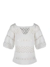 ZIMMERMANN CASSIA CROCHET TOP,9995TCAS IVORY IVO