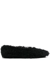 MARNI BALLERINA IN BLACK SHEEP WOOL,BAMS003100-LM071 00B99