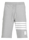 Thom Browne Classic Loopback Shorts In Light Grey