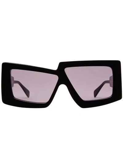 Kuboraum Square Frame Sunglasses In Schwarz