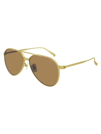 Dunhill Du0005s Sunglasses In Gold Gold Brown