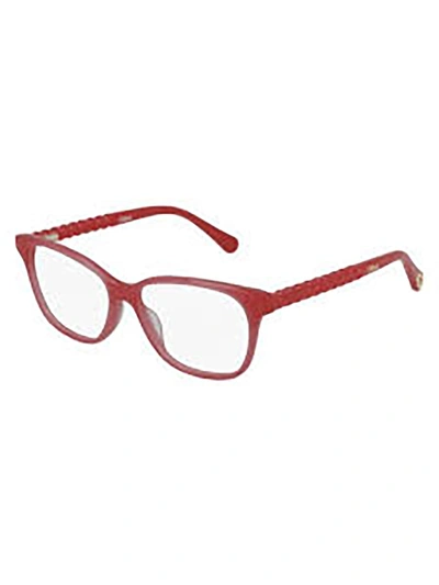 Chloé Cc0003o Eyewear In Pink Pink Transparent