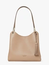 Kate Spade Loop Large Shoulder Bag In Raw Pecan