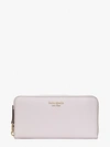 Kate Spade Roulette Zip-around Continental Wallet In Deep Pansy