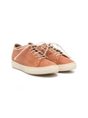 Pèpè Suede Low-top Sneakers In Brown