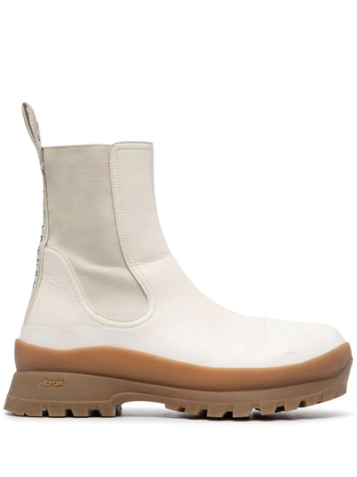 STELLA MCCARTNEY TRACE LOGO-PRINT BOOTS