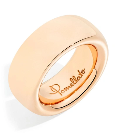 Pomellato Iconica 18k Gold Wide Band Ring In Rose Gold