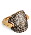 POMELLATO ROSE GOLD AND DIAMOND SABBIA RING,16886697