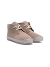 Pèpè Kent Textured Ankle Boots In Neutrals