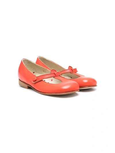 Pèpè Kids' Lulu Ballerina Shoes In Red
