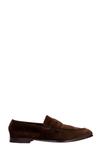 ERMENEGILDO ZEGNA LOAFERS IN BROWN SUEDE,LHCACA4675XTDM