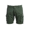 Alpha Industries Logo-embroidered Cargo Shorts In Dark Olive