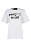 BOUTIQUE MOSCHINO BOUTIQUE MOSCHINO T-SHIRTS AND POLOS WHITE