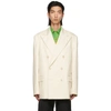 DRIES VAN NOTEN BEIGE COTTON TWILL BLAZER