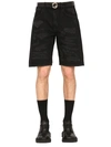Givenchy Short In Denim Effetto Destroyed In Black