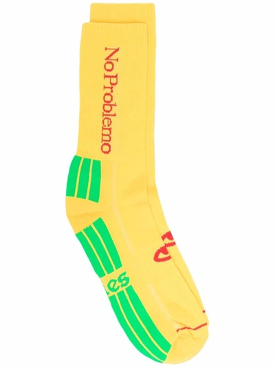 Aries No Problemo Socks In 黄色