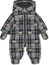 BURBERRY CHECK-PRINT HOODED PUFFER SUIT