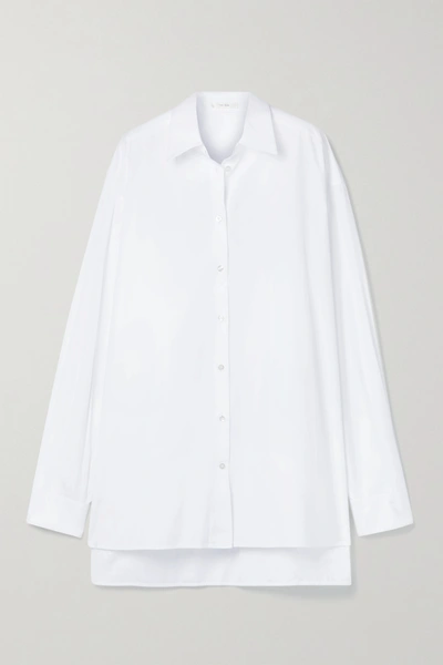 THE ROW ESSENTIALS LUKA OVERSIZED COTTON-POPLIN SHIRT