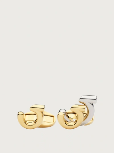 Ferragamo Gancini Cufflinks In Gold