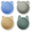 LIEWOOD LIEWOOD 4-PACK PEPPERMINT MALENE SILICONE BOWLS,LW14101-7392