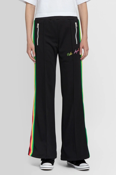 Palm Angels Logo Trousers In Black