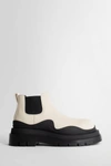Bottega Veneta Tire Leather Chelsea Mid Boots In Black