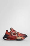 Nike Matthew M. Williams Zoom Mmw 4 Rubber-trimmed Mesh Sneakers In Orange