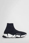Balenciaga Speed 2.0 Sock-style Sneakers In Black & White