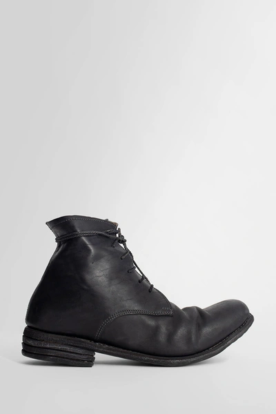 Poème Bohèmien Lace-up Leather Boots In Black