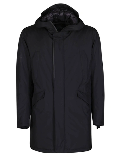 Herno Parka Fishtail Gore 2layer 9300 In Black