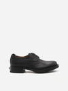 Valentino Roman Stud Derby In Leather With Maxi Stud In Black