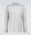 Orlebar Brown Navy And White Tailored-fit Giles Linen Shirt In Grey